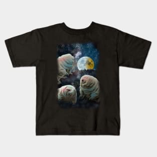 Tardigrades howling at the moon Kids T-Shirt